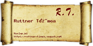 Ruttner Tímea névjegykártya